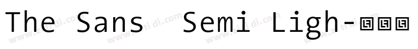 The Sans  Semi Ligh字体转换